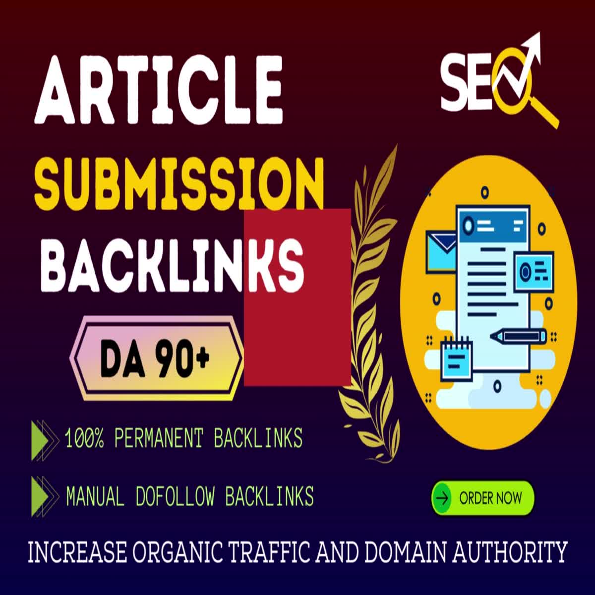 Generate traffic to the website. Create high-quality backlinks. Increase visibility in search engine