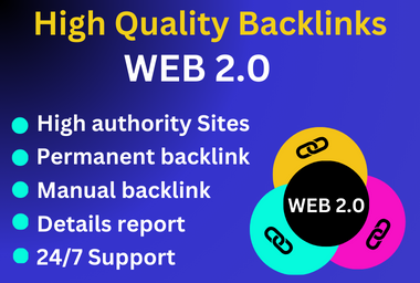  I Will Build 100 High Quality Powerful Web 2.0 Backlinks BUY 5 GET 1 FREE