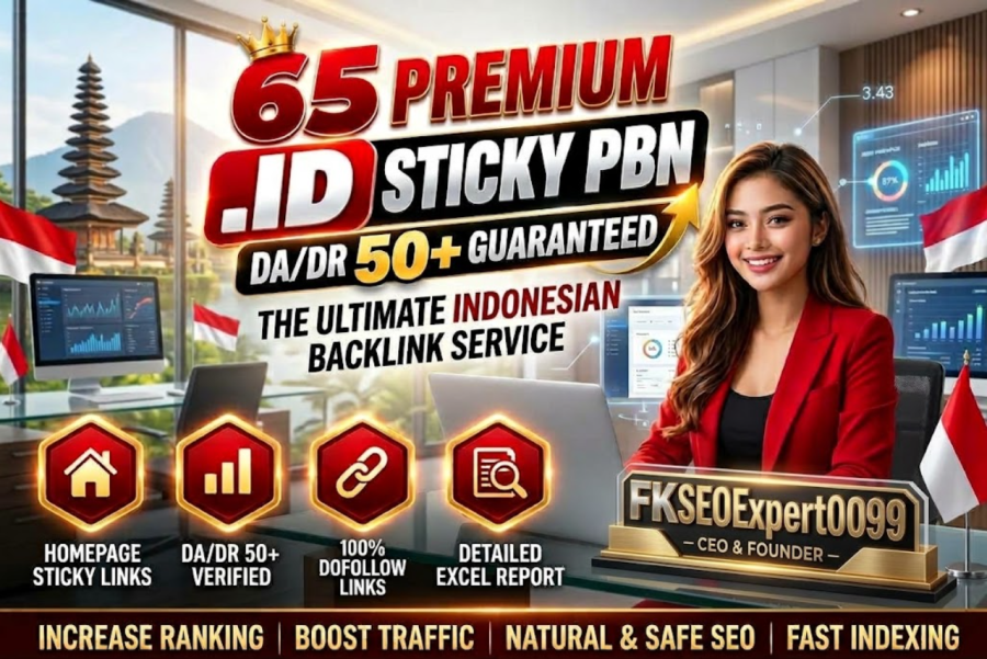 65 High Metric .ID Indonesian Sticky PBN Links | Homepage Placements
