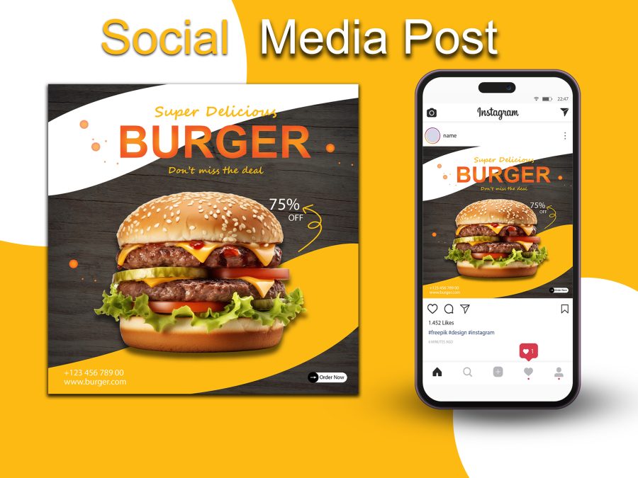 I will designs Instagram,  Facebook,  Social media posts and YouTube 