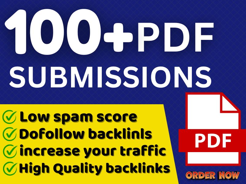I will do 65 manual PDF submission SEO backlinks link building 