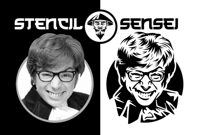 turn your photo into a clean stencil design