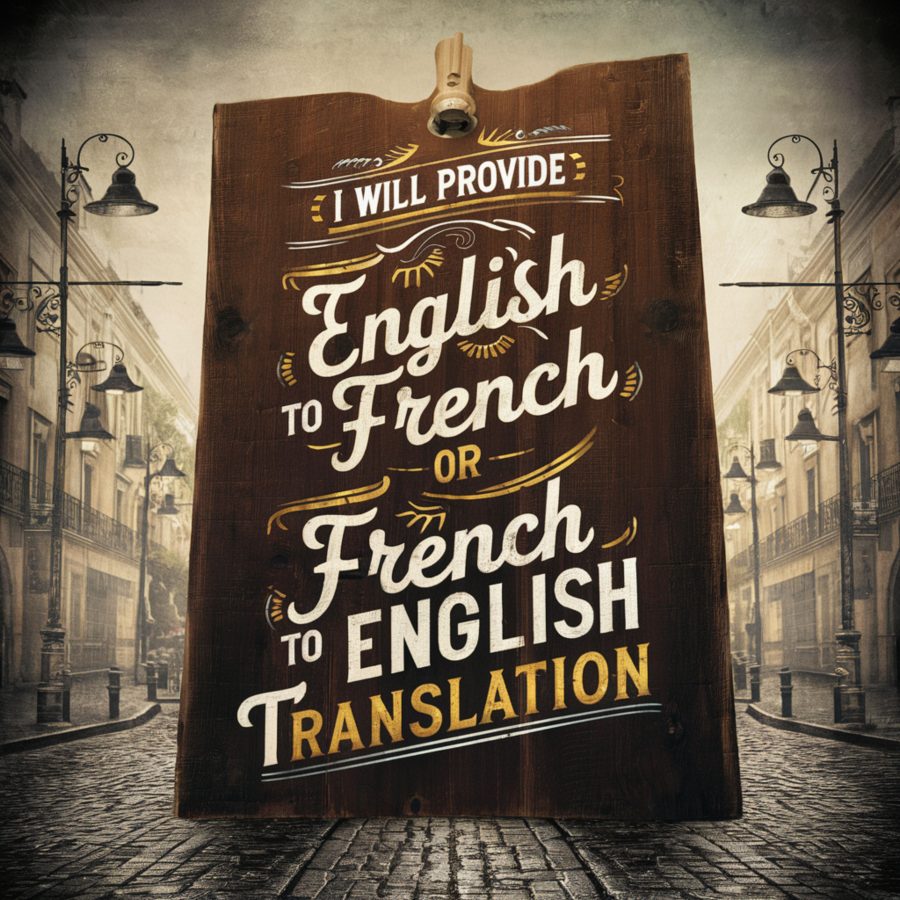 I will provide perfect English to French or French to English translation 