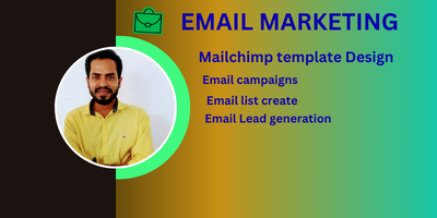 I will do Mailchimp template design,email campaigns ,email list create ,and email lead generation