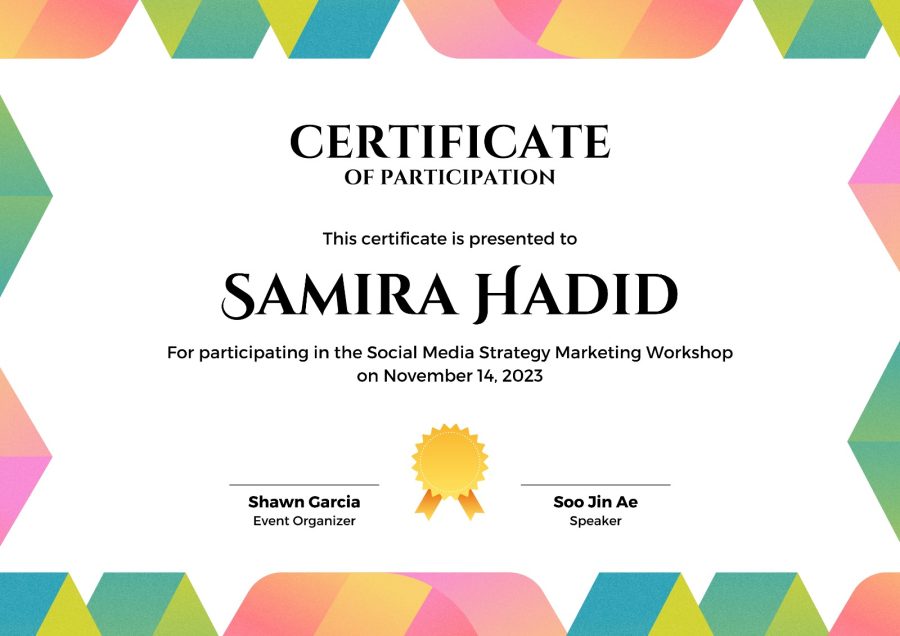I will Design Professional Unique Certificate in Just 24hrs