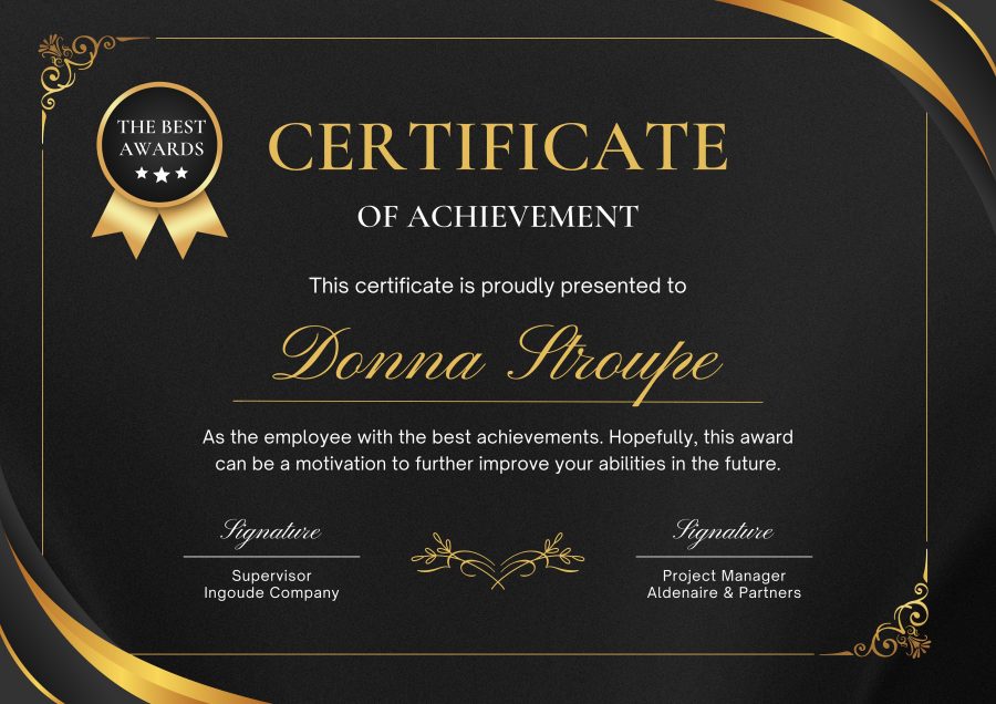 I will Design Professional Unique Certificate in Just 24hrs