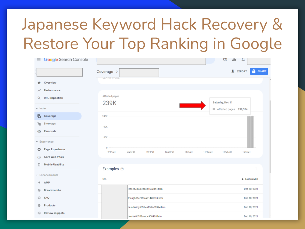 You will get Japanese Keyword Hack Recovery | Restore Your Top Ranking in Google