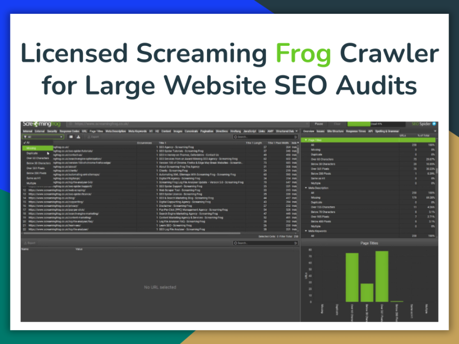 Licensed Screaming Frog Crawler for Large Website SEO Audits