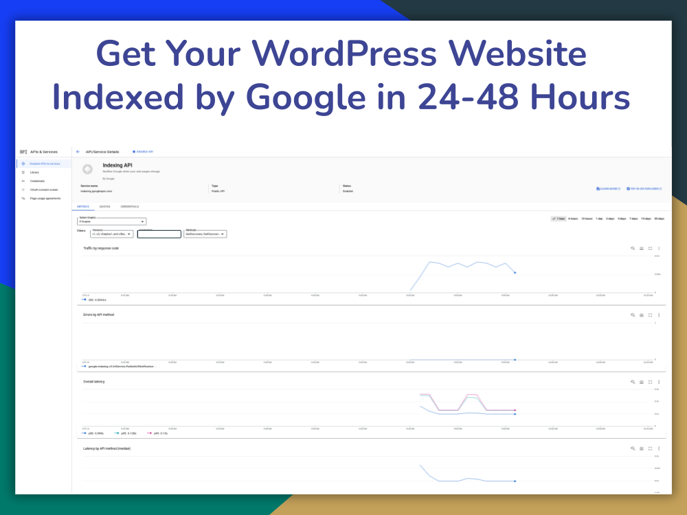Get Your WordPress Website Indexed by Google in 24-48 Hours | Indexing API