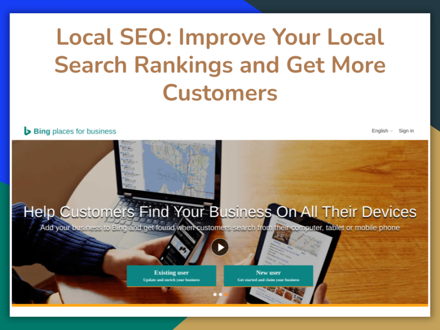 You will get Local SEO: Improve Your Local Search Rankings and Get More Customers