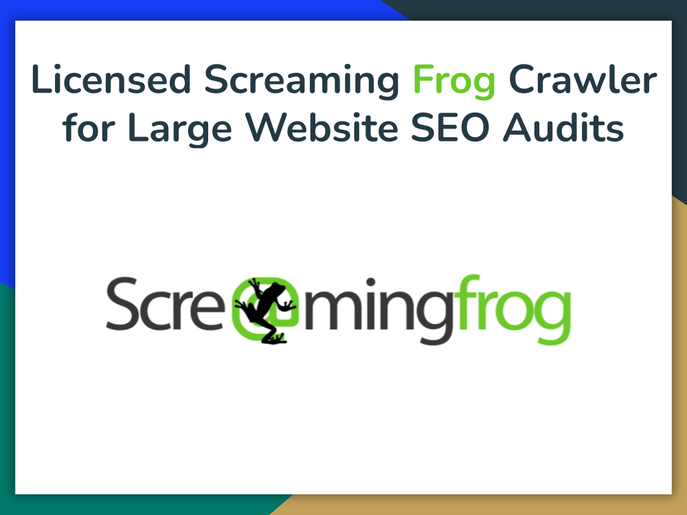 Licensed Screaming Frog Crawler for Large Website SEO Audits