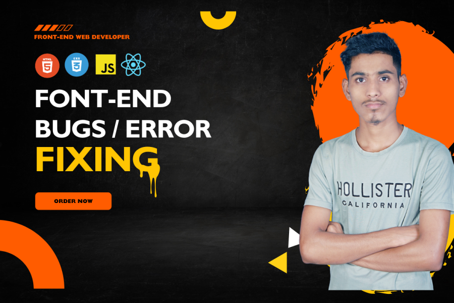 I will swiftly fix any bugs in JavaScript, React JS, HTML, CSS, Bootstrap 5, Tailwind CSS