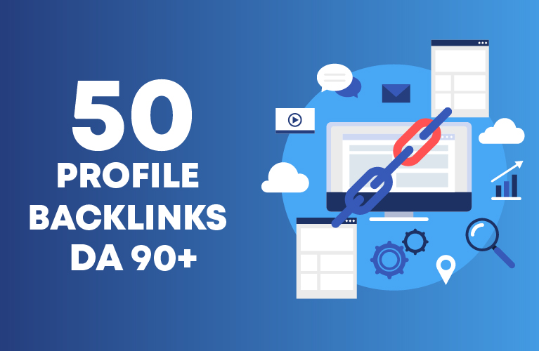 50 profile backllinks DA 90+ manual work 