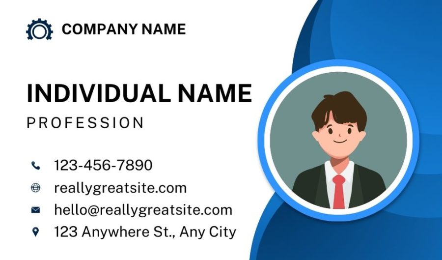100% Customizable Royal Formal Business Card along with photo and LOGO DESIGN