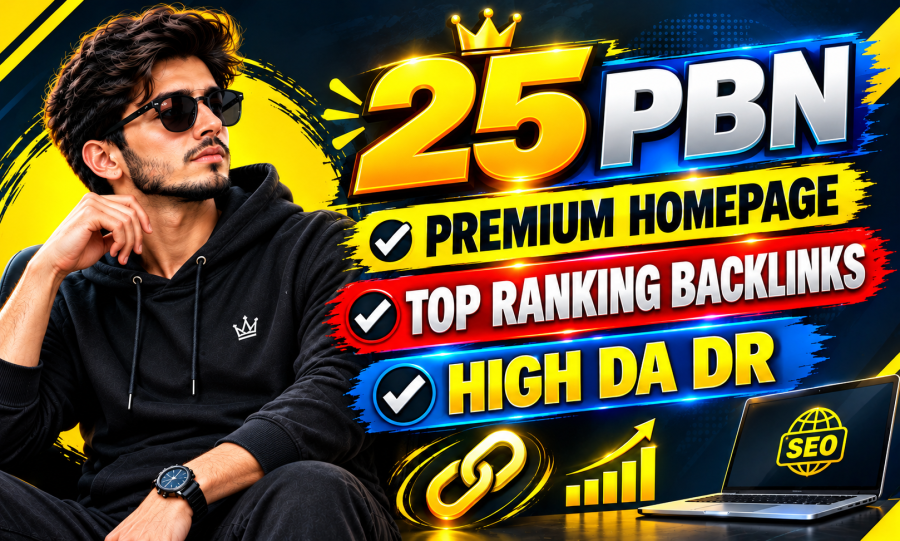 25 Premium PBN Homepage Backlinks High DA/DR