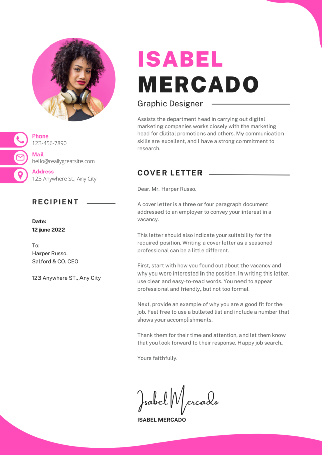 resume template - professional cv template - Modern Pages Resume 