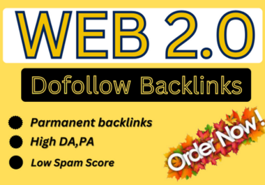 60 Dofollow Web2.0 Backlinks for your website ranking on google
