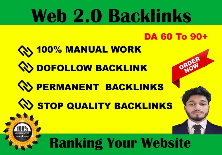 I Will do Create 120 Web2.0 Backlinks for your Website. High Quality 2024 update