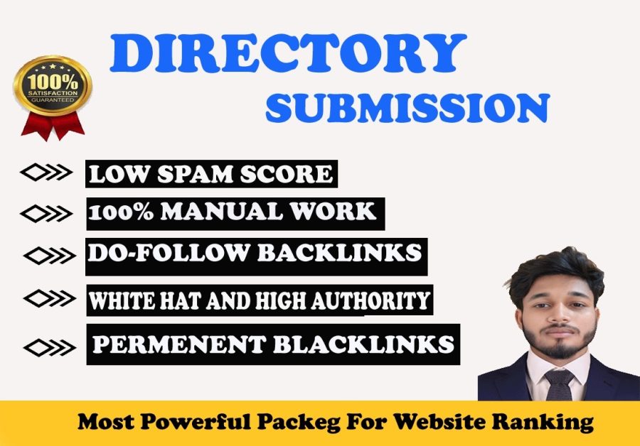 I'll personally create 150 directory submissions with rapid, high-authority approval.