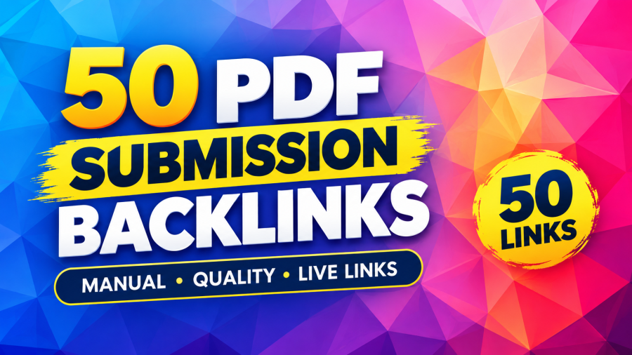 50 Dofollow PDF Submission Backlinks Quality SEO Service