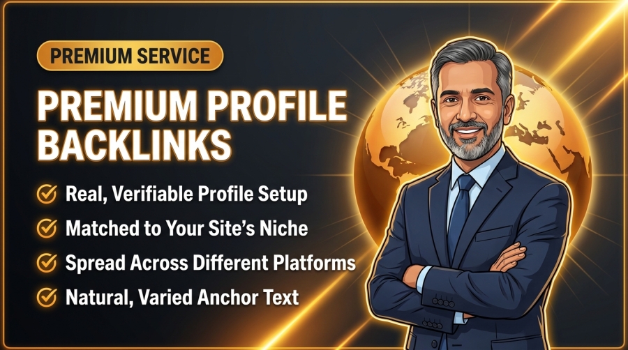 10 Premium Profile Backlinks from DA 60-90+ Authority Sites