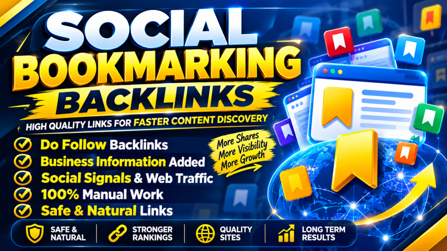 40 Manually Created Dofollow Social Bookmarking Backlinks for Faster Discovery