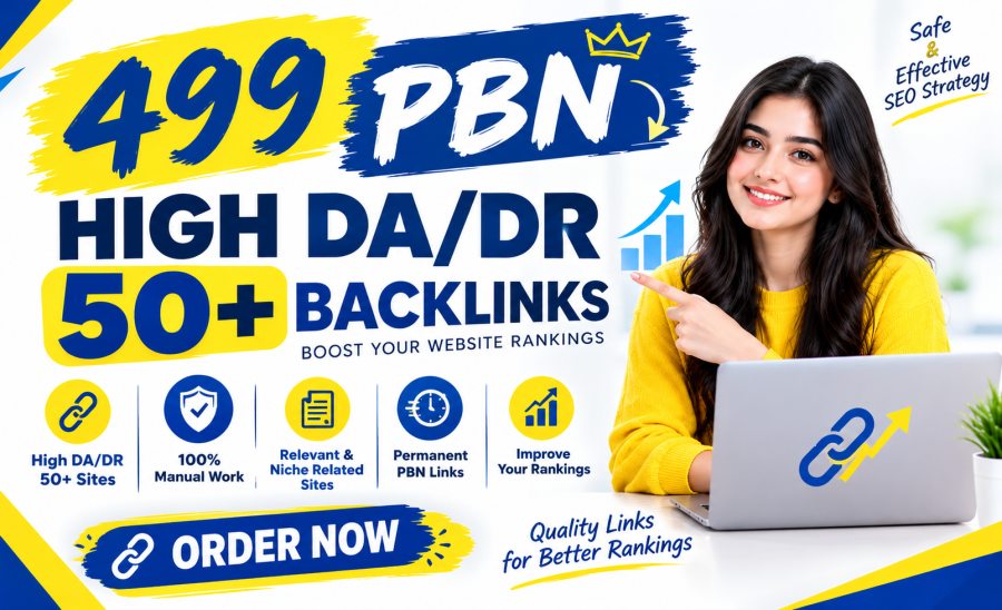 PowerFull 499 PBN Backlinks DA/DR 50+ High Authority Websites