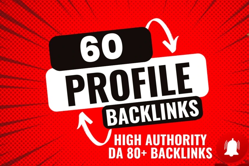 Create 60 SEO Friendly Profile Backlinks for Google Ranking