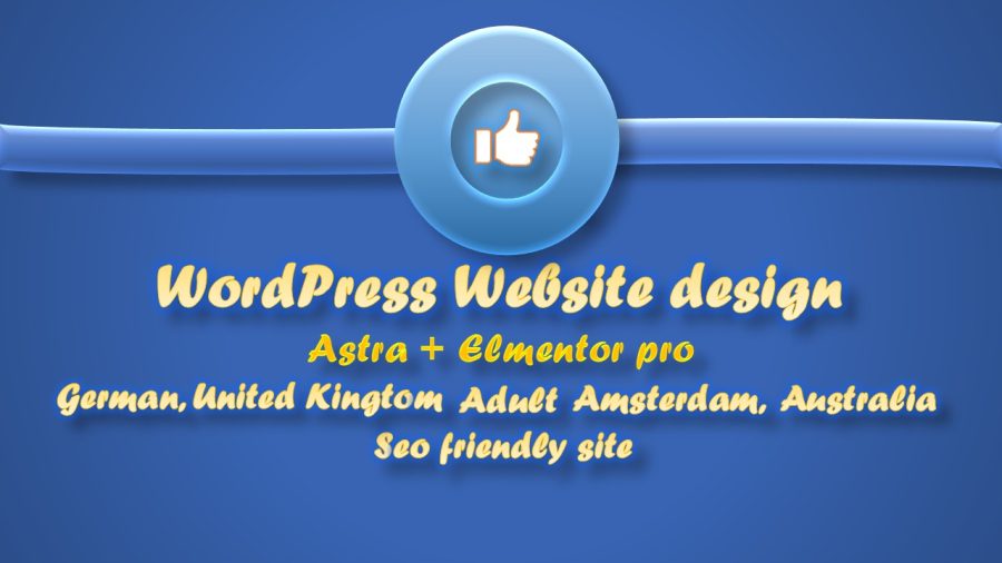 I will design a WordPress adult Photoshoot beach site for German, United kingdom, Amsterdam