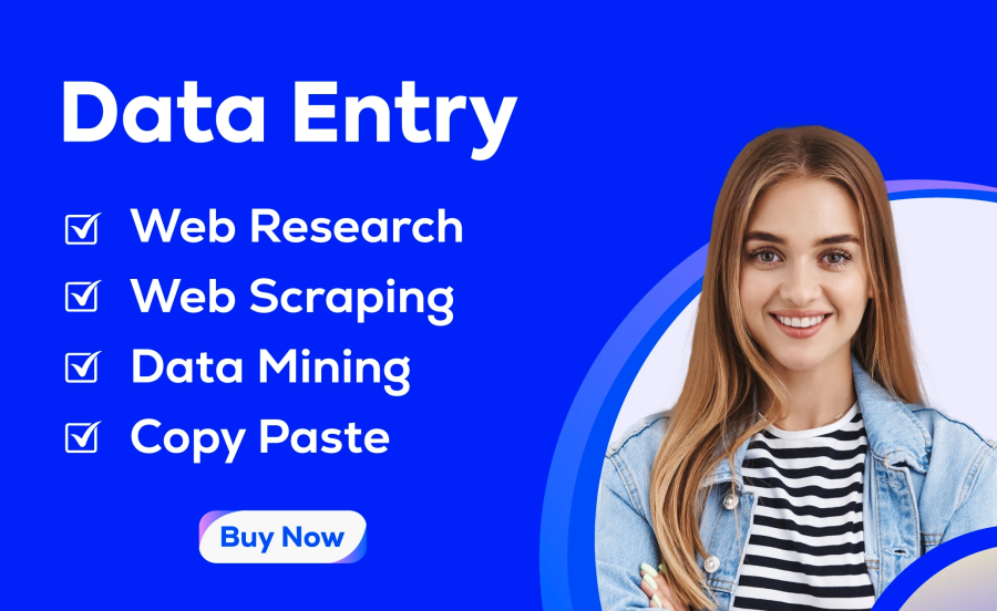 I will be your virtual assistant for data entry, copy paste, typing, web research