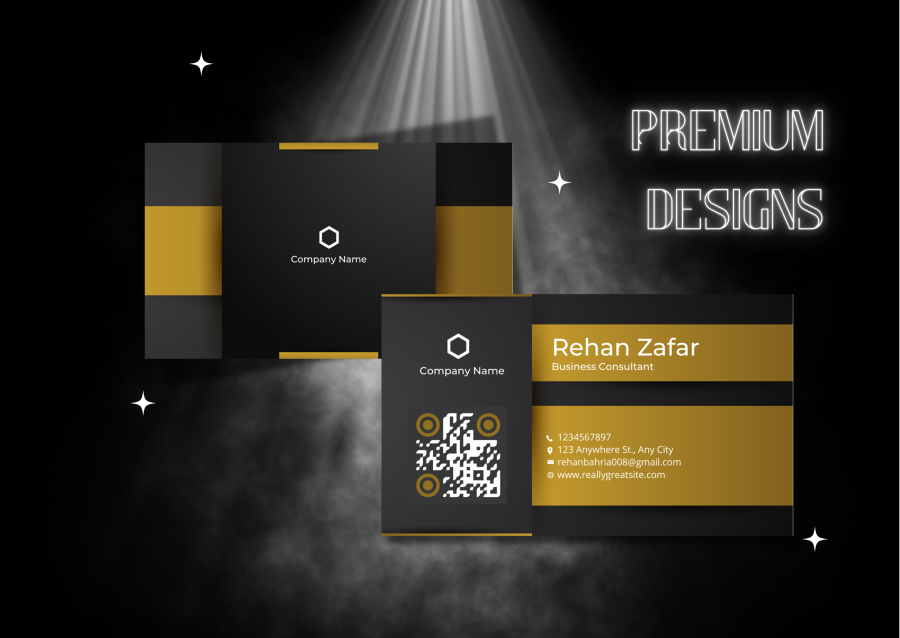 I will create a luxury minimalist business card design