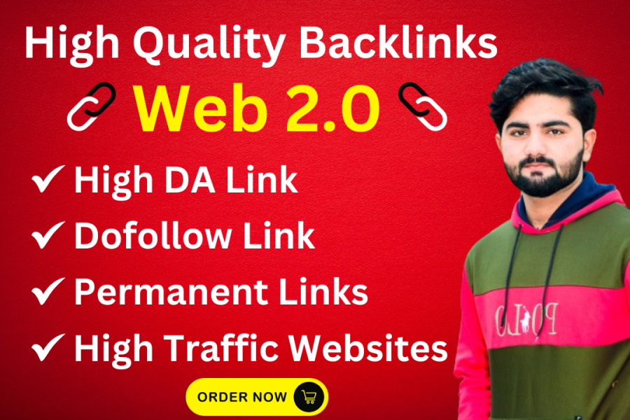 I will do Web 2.0 backlink on High DA website's 