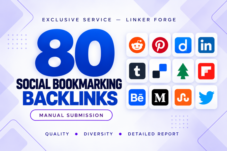 Top 80 Manually Create Social Bookmarks Backlinks