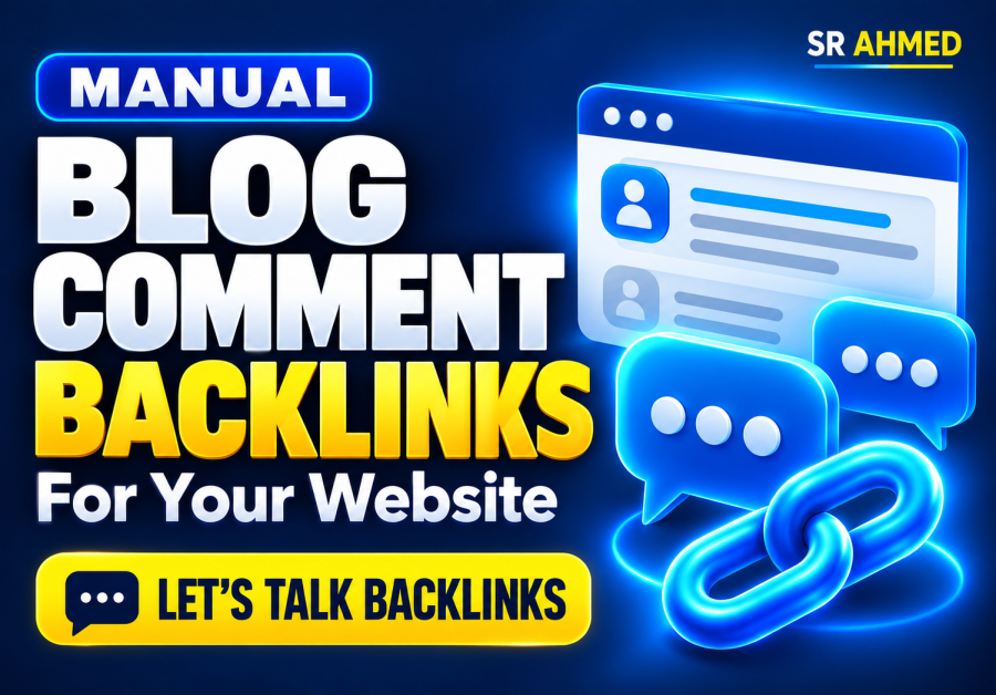 I will create manual blog comments backlinks for your website