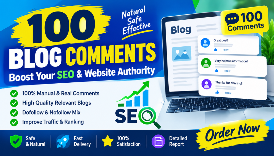 100 High Quality Blog Comments for SEO Backlinks