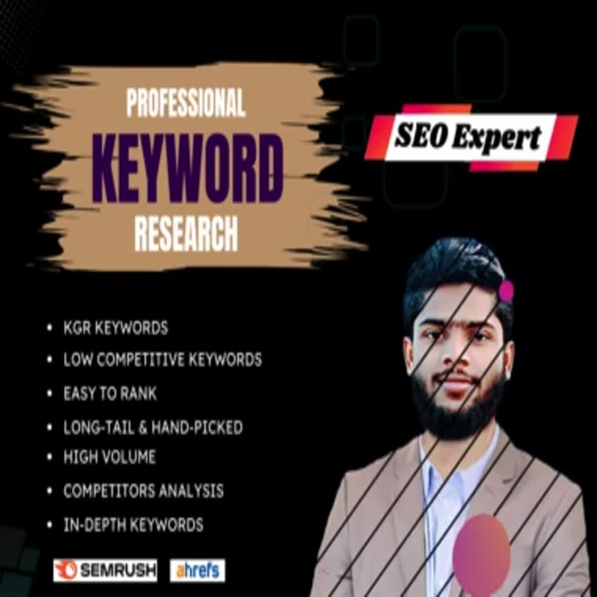I will do best SEO keyword research and competitor analysis for website