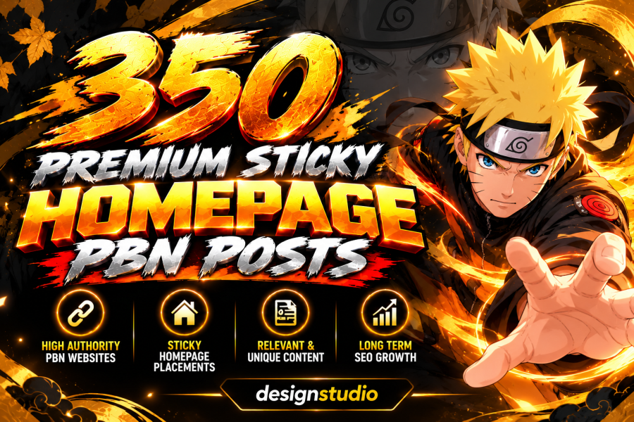 350 Premium Sticky Homepage PBN Posts for Google Ranking