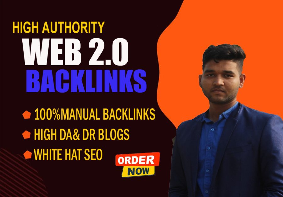 I will build 50 high-authority backlinks using top-tier WEB2.0 sites to boost your website&rsquo;s online 