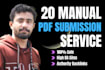 I will do powerpoint or PDF submissions to 50 sites