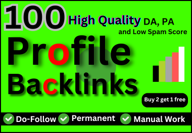 Boost Your Website's SEO with High-Quality DA, PA Profile Backlinks