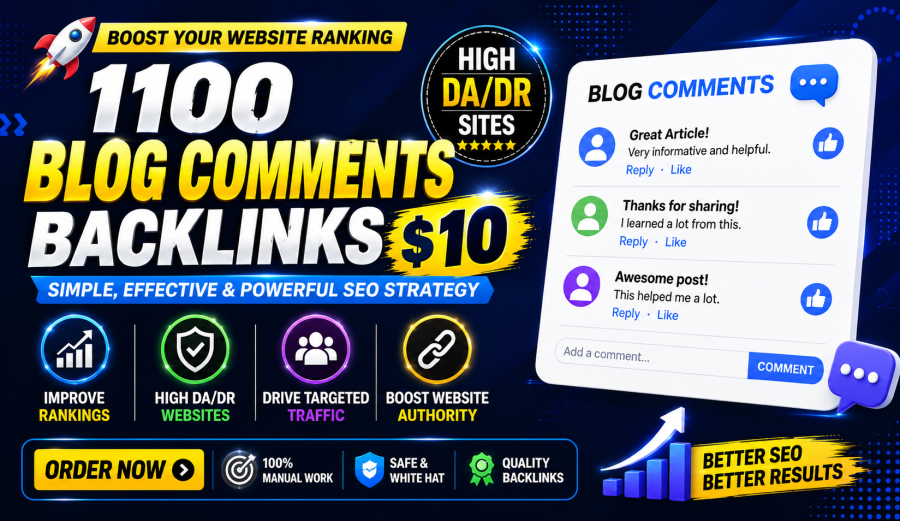I Will Build 1100 Unique Domain Manual Blog Comment Backlinks