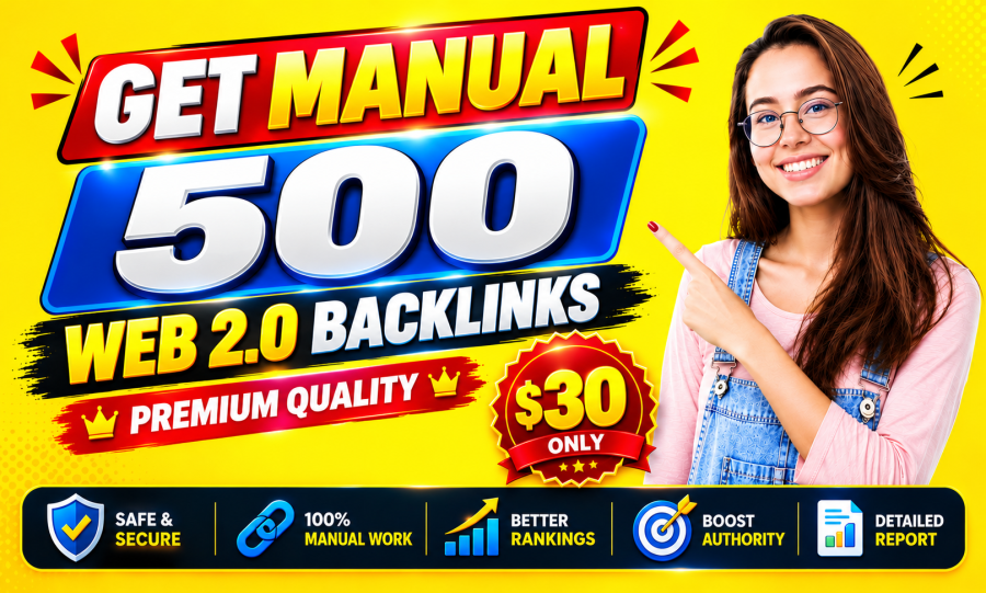 I Will Build 500 Premium Web 2.0 Backlinks for Your Website