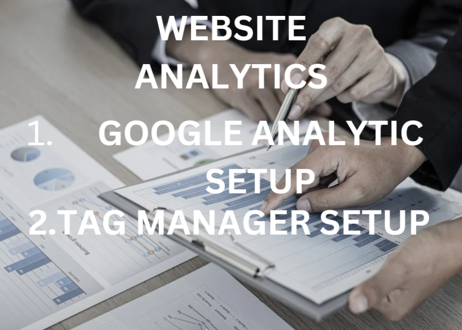 I will setup google analytics and tag manager