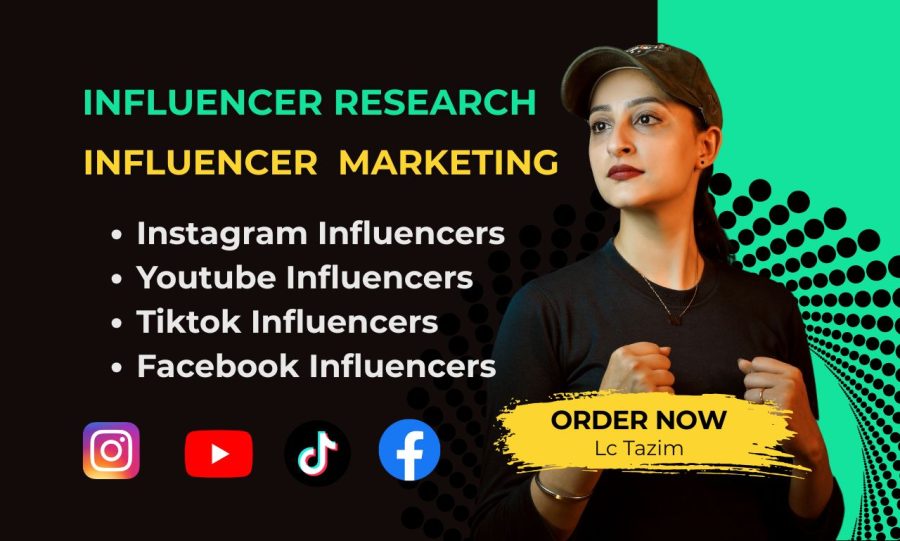 I will find Best Instagram, Youtube, Tiktok Influencer, and Facebook Email Lists