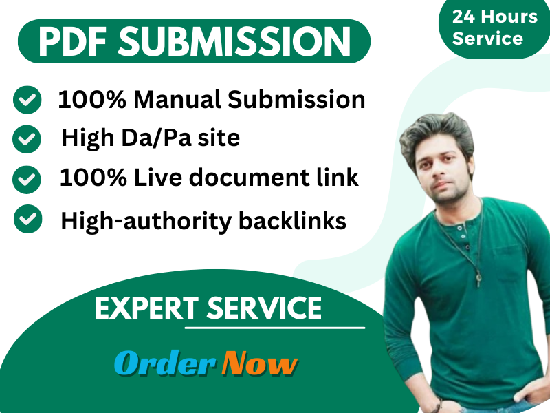 I will provide 50 PDF submission backlinks with high DA, PA, site, and perfect SEO link-building 