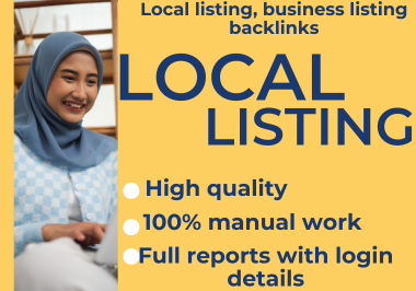 I will create 20 power full local listing backlinks for better local SEO