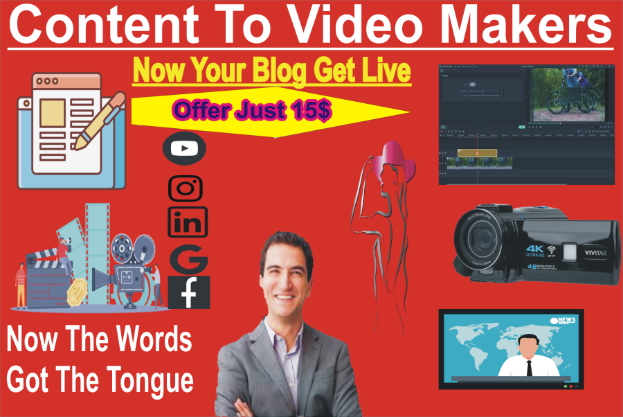 We are create magical social media videos with your script,  video creation maker