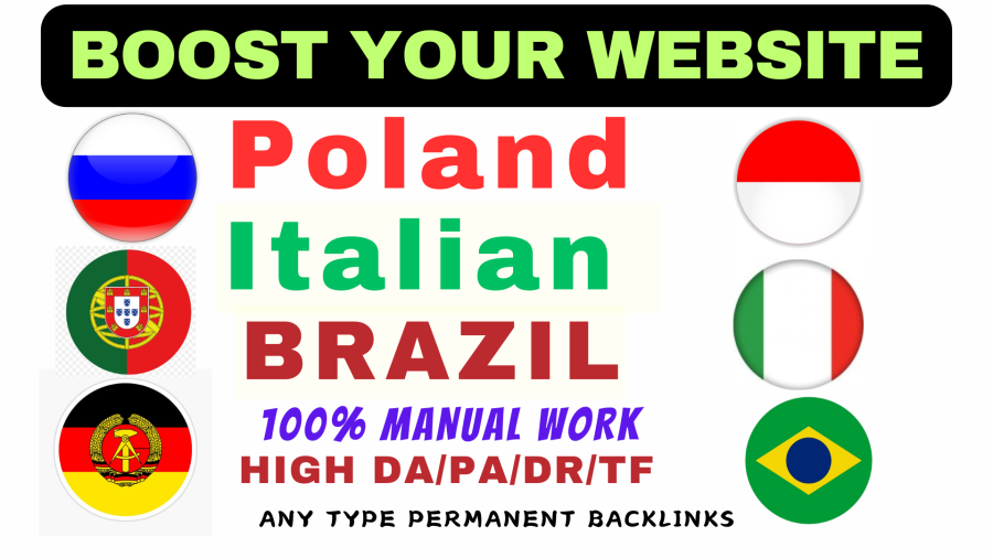 I will create 100 permanent italy high da dofollow backlinks from italian sites