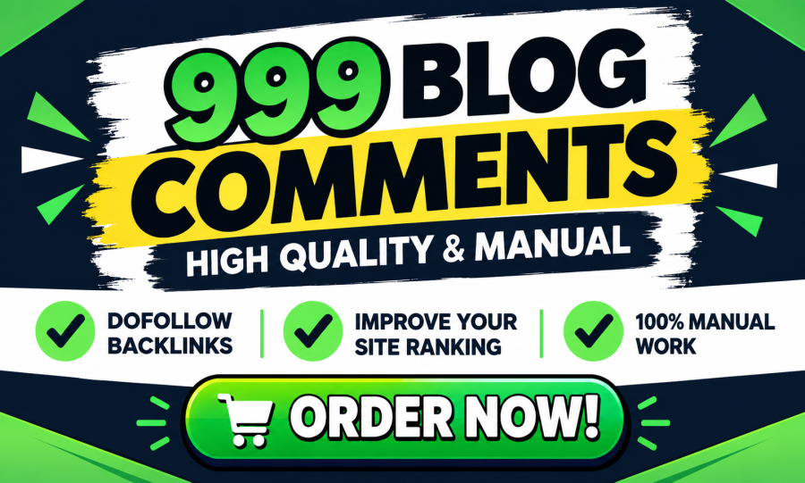 Special Offers 999 Manual Blog Comment Backlinks for Link Building Your Website buy 2 get 1 free 