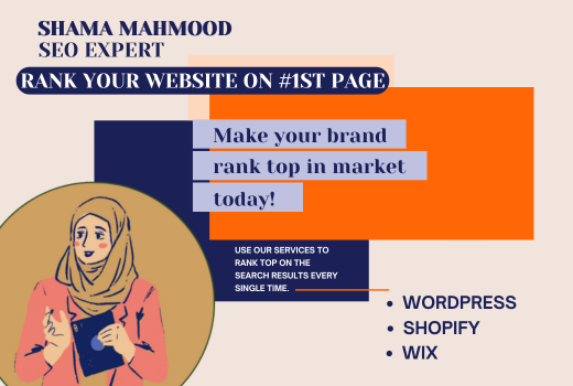 I will do advance shopify, wix and wordpress seo for google top ranking